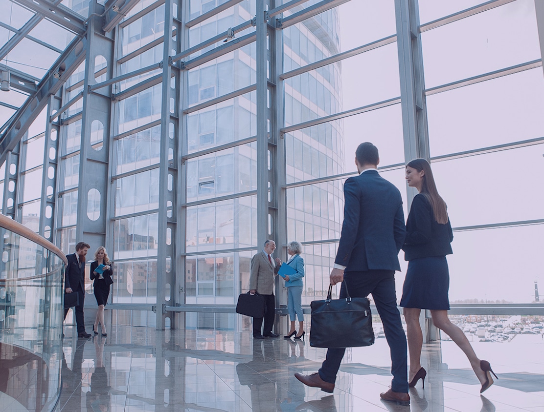 People counting technology in large buildings